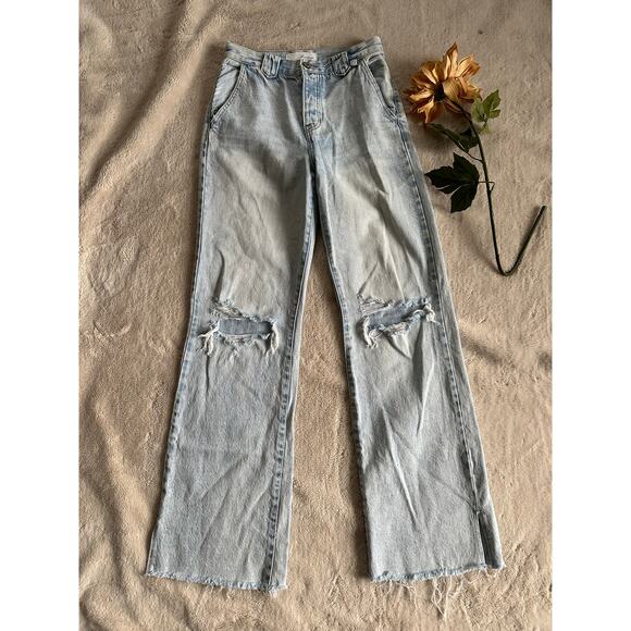 Kancan  High Waisted Distressed Jeans Size 1 - Picture 1 of 9